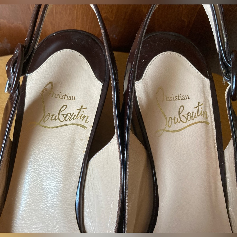 Christian Louboutin Cynthia Slingback Wedge - Picture 7 of 15